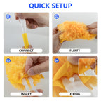 Electrostatic Microfiber Duster Refills with Handle – Swiffer-Compatible Disposable Dusters for Multi-Surface Home Cleaning, 29/61/122 Count