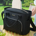Extra Large 11L Insulated Lunch Bag & Beach Cooler Tote – Portable Thermal Food Carrier with Adjustable Shoulder Strap, Keeps Meals Hot or Cold, for Outdoor, Work, Beach & Picnic, 4 Colors