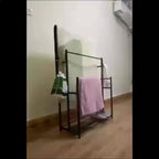 47-Inch Free Standing Towel Rack 3-Tier – Oversized Floor Bath Towel Drying Valet Holder | Blanket & Quilt Rack Stand for Bathroom, Bedroom, Pool, Beach, Hot Tub & Gym | Small & Floor Models