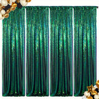 Sequin Curtains Backdrop 4 & 6 Panels 2x8FT - Shimmer Glitter Party Backdrop Curtain for Wedding Birthday Bachelorette Photo Booth, 25 Colors Reusable Event Decoration