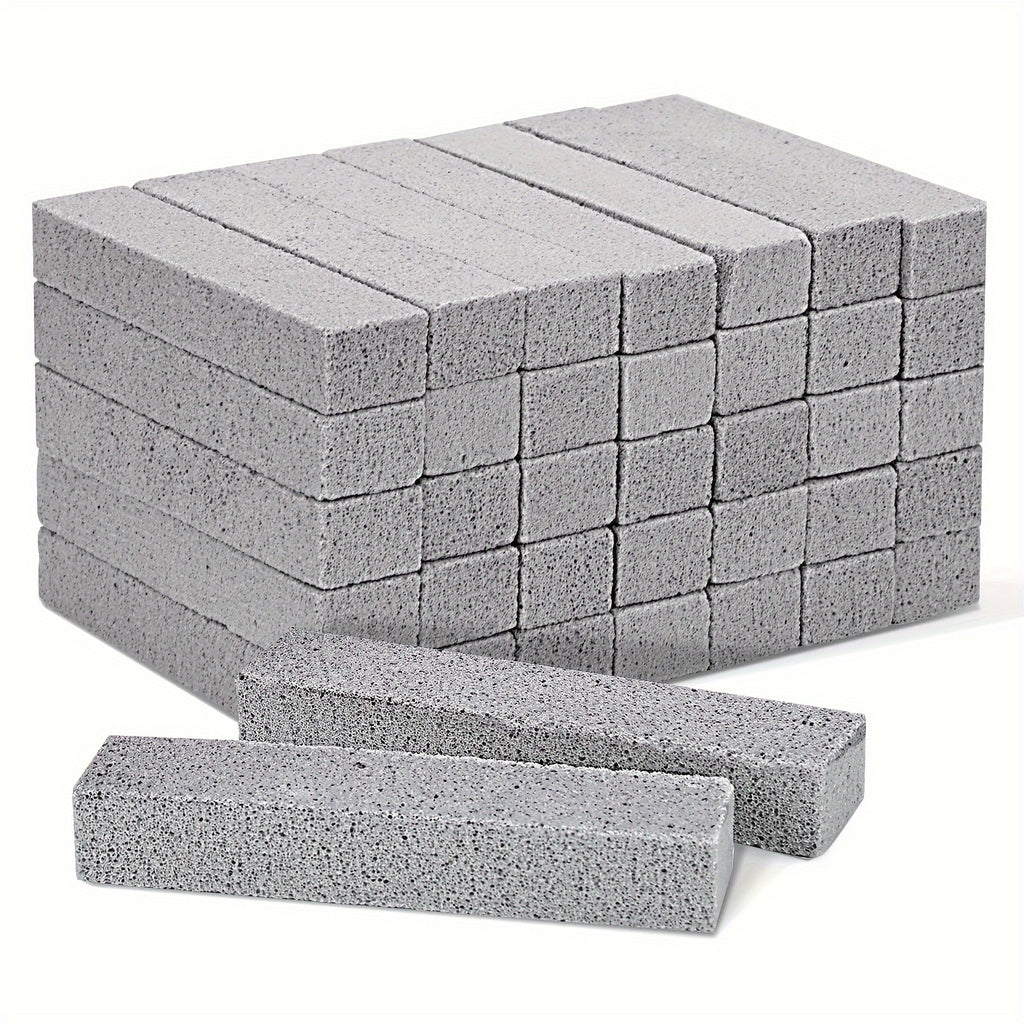 Pumice Stones for Toilet Cleaning 36 Pack – Pumice Scouring Stick Scrubber for Toilet Bowl, Bathtub, Kitchen Sink & Grill, Ripple Weave Lightweight Design, Hard Water Stain & Ring Remover, Bulk Value Set