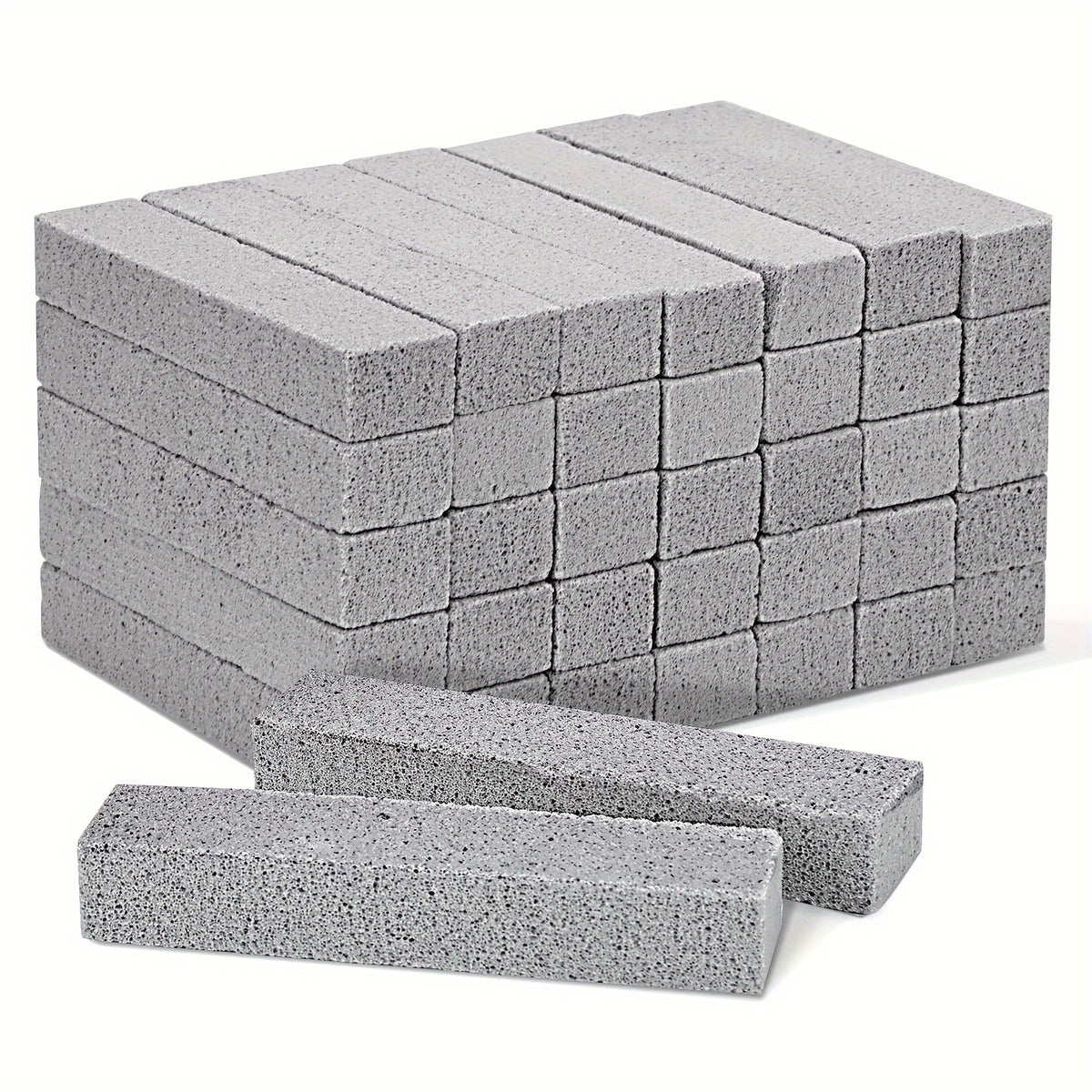 Pumice Stones for Toilet Cleaning 36 Pack – Pumice Scouring Stick Scrubber for Toilet Bowl, Bathtub, Kitchen Sink & Grill, Ripple Weave Lightweight Design, Hard Water Stain & Ring Remover, Bulk Value Set