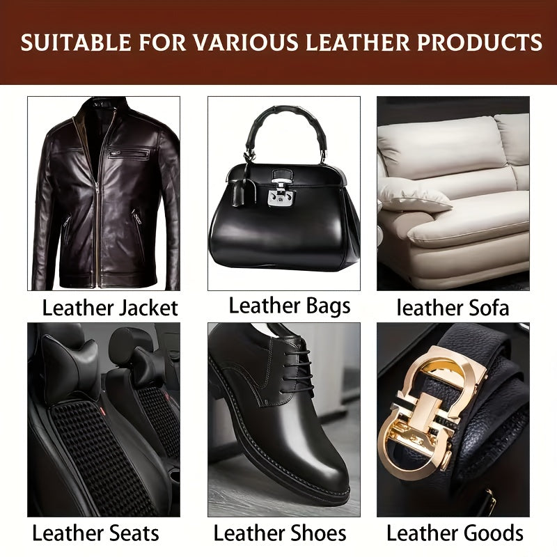 Luxury Leather Bag Cleaner & Polish – Handbag Stain Remover for White Bag Yellowing, Women’s Handbag, Crossbody Bag & Leather Bag Care, Surfactant-Free Leather Cleaning & Maintenance Solution