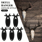 Deer Head Wall Hooks Set of 5 - Retro Antler-Style Heavy-Duty Metal Decorative Hooks for Coats, Hats & Towels, Holds 20 lbs, Easy Install, Hardware Included - Bathroom, Bedroom & Entryway Decor