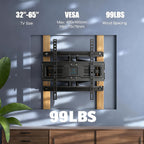 Full Motion TV Wall Mount for 37–86 Inch TVs, Heavy Duty Articulating Bracket, Swivel & Tilt, VESA 600x400mm, Holds Up to 100 lbs