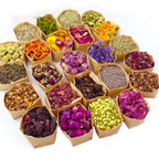 Dried Flowers Craft Set 24pcs Roses Jasmine Peony Lavender Forget-Me-Not Dried Plant Kit for Resin Jewelry Making DIY Candle Soap Scrapbooking Seasonal Decor