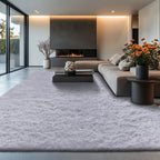 Velvet Shag Area Rug with Non-Slip Backing – Super Soft Plush Indoor Carpet for Living Room, Bedroom & Kitchen, Tie-Dye & Solid Colors, 5 Sizes