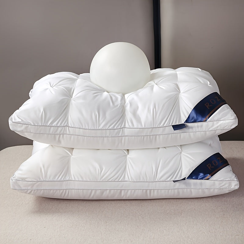 Luxury Hotel-Quality Bed Pillows Queen King Size, Hypoallergenic Plush Fill Cooling Pillow for Side Back Sleepers, Machine Washable All-Season Sleep Pillow 1 or 2 Pack