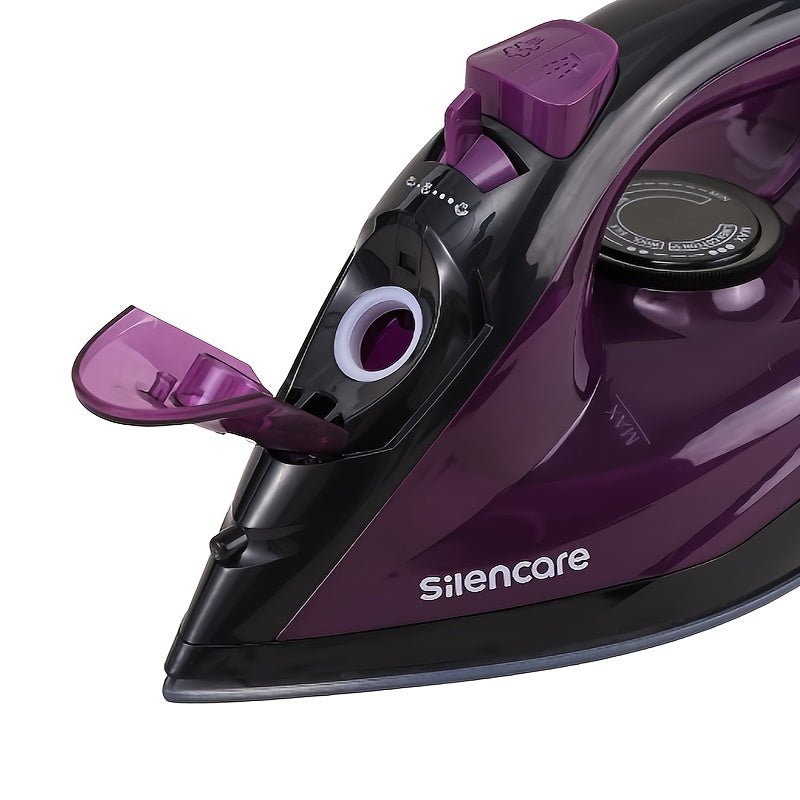 Handheld Clothes Steamer Non-Stick Soleplate – High-Pressure Anti-Calc, Adjustable Temp for Dry & Wet Clothes, Fast Heating Compact Steamer for Travel, Home & Office | Deep Purple