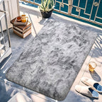 Tie-Dye Plush Fluffy Area Rug for Living Room Bedroom – Soft Non-Slip Indoor Carpet, Water-Absorbent Luxury Shaggy Mat, Modern Home Decor, Multiple Sizes