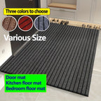 Striped Non-Slip Floor Mat with Rubber Bottom - Dust Removal Entrance Door Mat for Kitchen, Entryway & Indoor Use, Easy Clean Durable Carpet Mat in Multiple Sizes & Colors