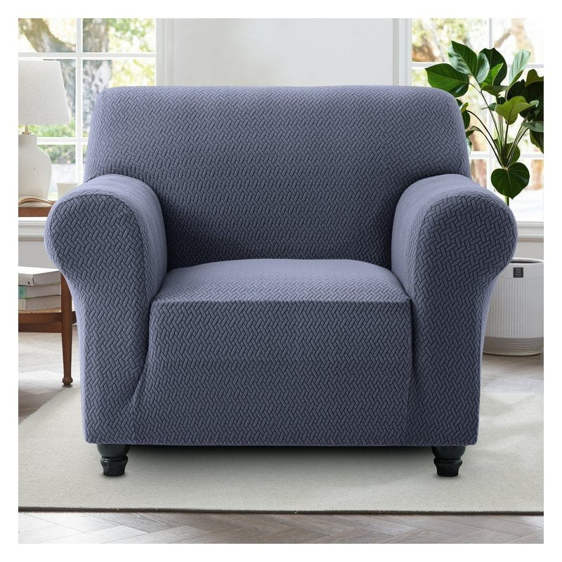 Thickened Jacquard Spandex Sofa Cover Elastic Stretch Slipcover Pet Friendly All Season Non-Slip Removable Washable Armchair Loveseat 1 2 3 Seater Couch Protector