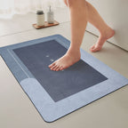 Diatomaceous Earth Bath Mat Non-Slip Absorbent - Quick Dry Stone Bathroom Rug, Soft Floor Mat for Bathroom Kitchen Door, 4 Colors 2 Sizes
