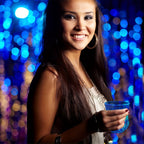 LED Light Up Cups Set of 2 | Water Activated Glowing Wine Glasses Multicolor Flashing Drinkware for Party Bar Easter