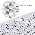 Non-Slip Runner Rug with Rubber Backing Machine Washable Floor Mat for Hallway Entryway Bathroom Laundry Room Rural Design 2 Sizes