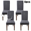 Dining Chair Covers 4/6pcs – Plant Print Stretch Parsons Chair Slipcovers 90% Polyester Elastic Band All-in-One Seat & Back Protector, Vintage Elegant Style for Kitchen Wedding Mother's Day Gift