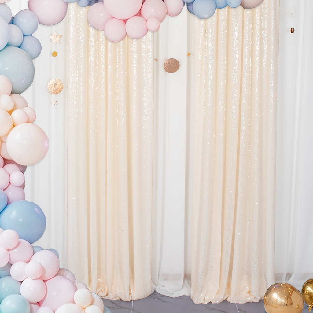 Sequin Curtain Backdrop Panels 24x84 Inches Set of 2 – Glitter Shimmer Party Backdrop for Weddings Birthdays Baby Showers Proms & Photo Booths, 31 Colors