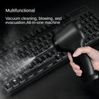 3-in-1 Wireless Handheld Vacuum Cleaner – High-Power Cordless Suction, Air Extraction & Blowing, 5KPa, Pet Hair & Dust, Extended Battery, Car & Home Cleaning, Green Gray Black