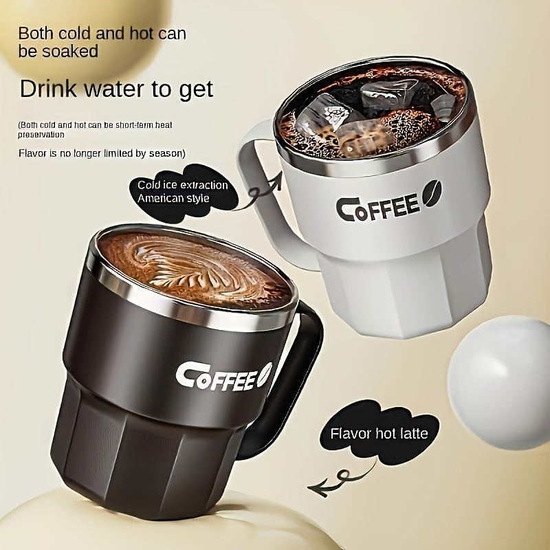 Double Wall Insulated Stainless Steel Coffee Mug with Lid – Reusable Travel Cup for Hot & Cold Drinks, Dishwasher Safe, Multiple Colors – Perfect Gift for Office, Camping & Holidays