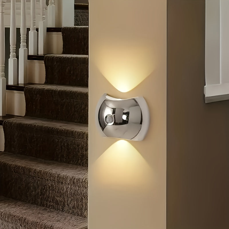 Motion Sensor Night Light Rechargeable – Magnetic Wall Light with 60-Day Battery, Wireless LED for Bedroom, Hallway, Staircase & Wardrobe (Gold, Silver or Black)