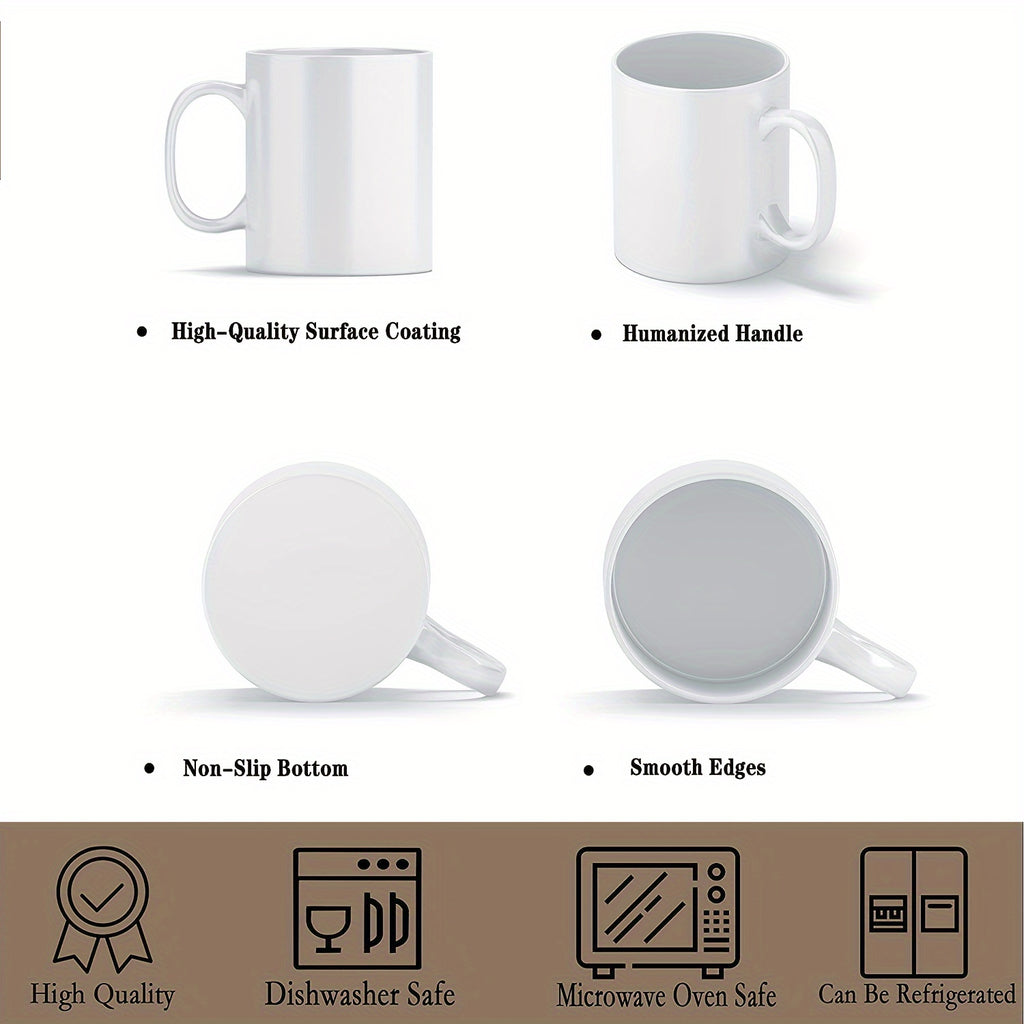Sublimation Mugs 12 Pack White Coffee Cups with Gift Boxes - 11oz & 15oz Blank Ceramic Mugs for DIY Printing, Bulk Gifts & Custom Orders