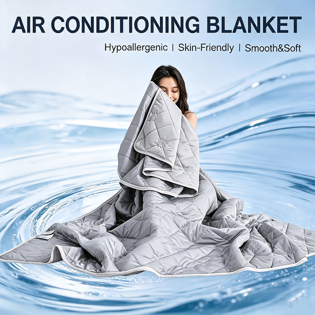 Cooling Blanket Quilt Extra Large - Lightweight Breathable Air-Cooled Moisture-Wicking Comforter for Adults Summer Heat Machine Washable Fits Most Beds