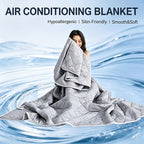Cooling Blanket Quilt Extra Large - Lightweight Breathable Air-Cooled Moisture-Wicking Comforter for Adults Summer Heat Machine Washable Fits Most Beds