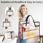 Clear Clothes Storage Bags 6-Pack 15.85 Gallon PVC Foldable Closet Organizer Under Bed Storage Containers with Zippers for Comforter Blanket Bedding Duvet – Transparent Moving Packing Bags