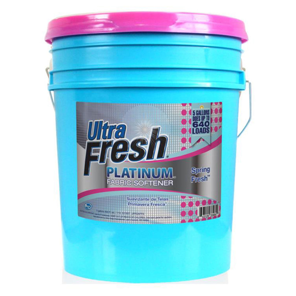 Ultra Fresh 6X Concentrated Liquid Laundry Detergent 5 Gallon with Pump, Up to 640 Loads HE Compatible All Machine Types, No Phosphates No Bleach, 4 Scent Options