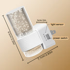Night Lights Plug-In 2 Pack, Dimmable 3000K Warm LED, Auto Light Sensor, Modern Wall Night Light for Hallway, Bedroom & Living Room