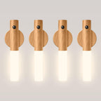 Motion Sensor Night Light 4 Pack Rechargeable Magnetic LED Wall Light for Bedroom Hallway Stairs Closet Picture Lighting