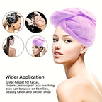 Microfiber Hair Towels 5pcs – Quick-Dry Super Absorbent Coral Velvet Drying Caps | Soft Lightweight Odorless Hair Wrap for Bathroom | Random Colors
