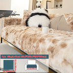 Plush Gradient Velvet Sofa Cover 450-500gsm Super Soft Warm Winter Pet Friendly Non-Slip Machine Washable Modern Style 1 2 3 4 Seater Living Room Couch Protector