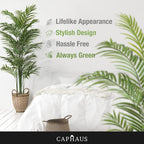 Artificial Palm Tree 5 6 7 Feet Lifelike Faux Potted Plant with Moss Indoor Home Office Living Room Decor Housewarming Gift