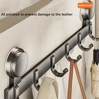 No Drill Adhesive Door Hooks 5 Hooks Strong Load Bearing Wall Hook for Door Back Bathroom Entrance Clothes Hanger Organizer Apartment Renter Friendly