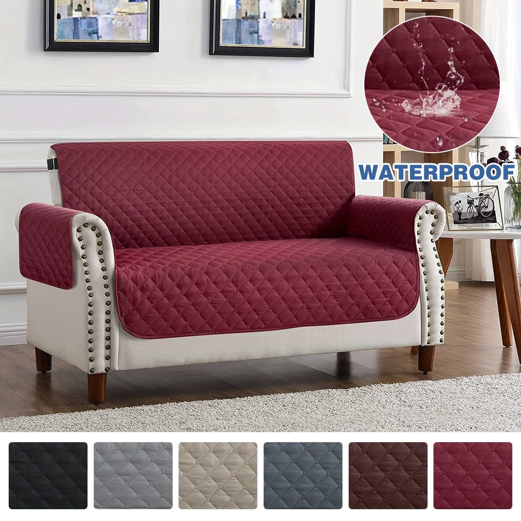 Sofa Cover All Season Stretch Couch Slipcover - Machine Washable, Pet & Dog Friendly, Fits 2/3/4 Seater, Drawstring, Anti-Slip Polyester Furniture Protector for Living Room