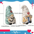 Nurse Gnome Figurine 4.7" Desk Decor – Unique Nurse Day Gift for Nurses, Doctors & Hospital Office Decoration