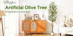 Artificial Olive Tree with Basket, Planter & Moss 5ft 6ft 7ft – Tall Indoor Fake Olive Plant with Realistic Wood Trunk, Lifelike Branches & Fruits for Office, Living Room & Spring Summer Home Decor