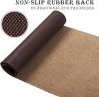 Runner Rug for Hallway Entryway Kitchen – Indoor Outdoor Non-Slip Rubber Backing, 200+ Custom Sizes, 8 Colors, Stain Resistant Low Pile Carpet Runner