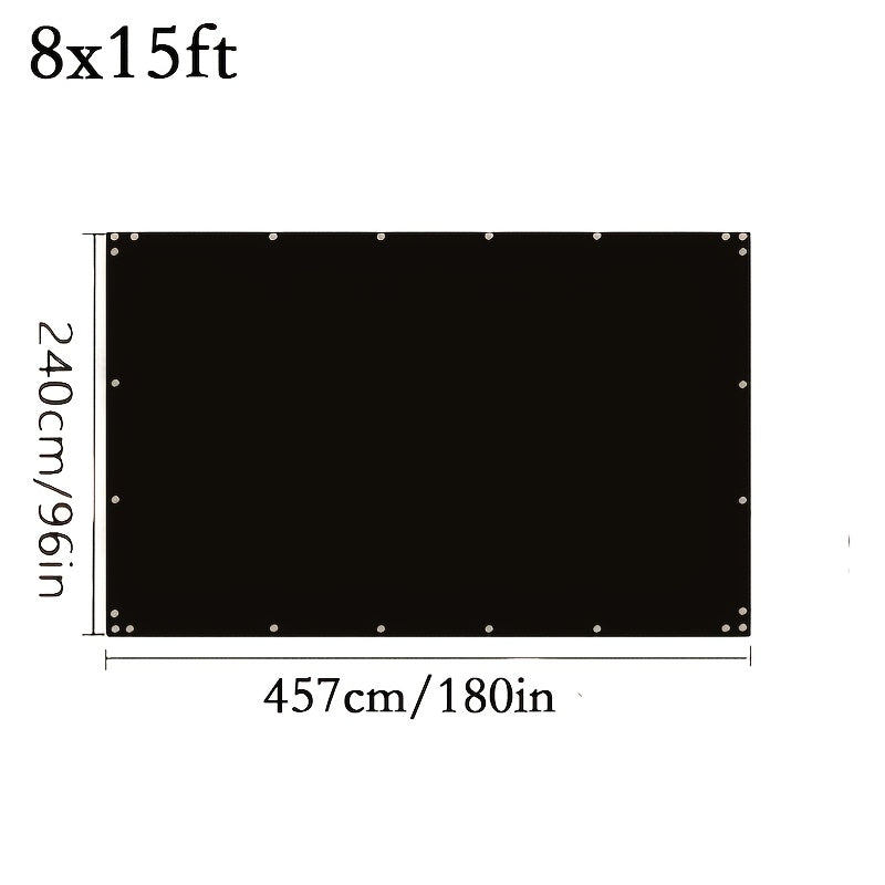 Fence Privacy Screen Multi-Size Heavy Duty HDPE Outdoor Shade Cloth with Cable Zip Ties – 4 5 6 7 8 ft Wide, 15–50 ft Long, Black
