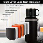 Vacuum Insulated Tumbler 22.99oz 316 Stainless Steel Travel Mug with Lid | Hot 8H Cold 24H Coffee Cup for Camping Hiking Daily Use