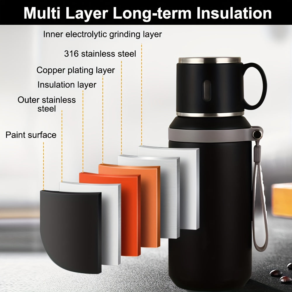 Vacuum Insulated Tumbler 22.99oz 316 Stainless Steel Travel Mug with Lid | Hot 8H Cold 24H Coffee Cup for Camping Hiking Daily Use