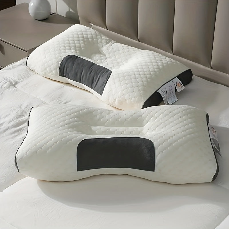 Adjustable Ergonomic Bed Pillows 2-Pack or 4-Pack - Soft Neck Support, Removable Washable Pillow Core, No-Collapse Deep Sleep Pillow Set for Couples Home Bedroom