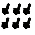 Stretch Spandex Chair Covers 6 12 Pack Machine Washable Wrinkle Resistant - Wedding Banquet Party Event Dining Chair Slipcovers Black White