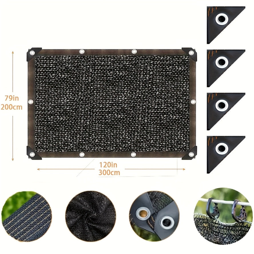 Rectangle Shade Sail Anti-UV Sun Shade Cloth – Wind Blocker Canopy for Patio, Pergola, Backyard, Lawn & Swimming Pool | 3 Sizes Available