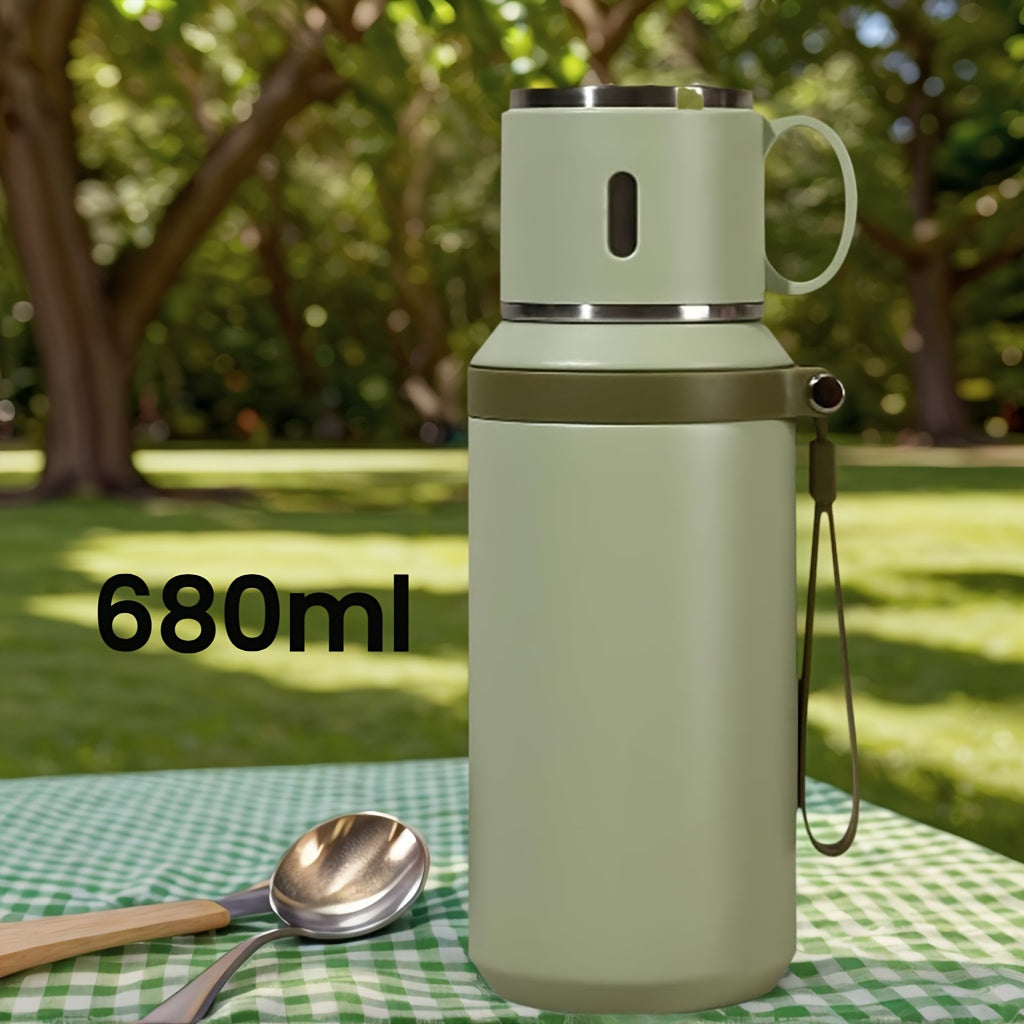Vacuum Insulated Tumbler 22.99oz 316 Stainless Steel Travel Mug with Lid | Hot 8H Cold 24H Coffee Cup for Camping Hiking Daily Use