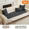 Thickened Quilted Sofa Cushion Pad Soft Polyester Seat Mat for Loveseat 2 3 4 Seater Sofa Autumn Winter Warmth Home Decor Dark Gray Dark Coffee Cream Green
