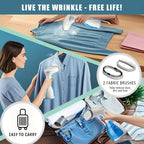 Handheld Garment Steamer 1500W Fast Heating – 9.47oz Removable Water Tank, 30-Second Heat-Up, Portable Fabric Steamer for Clothes at Home, Travel & Office | with Accessories