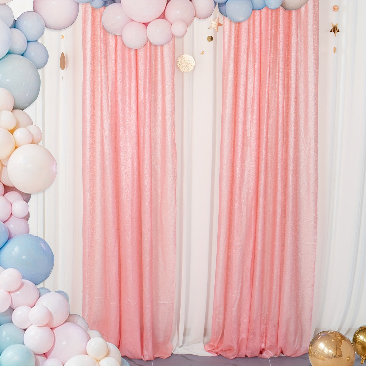 Sequin Curtain Backdrop Panels 24x84 Inches Set of 2 – Glitter Shimmer Party Backdrop for Weddings Birthdays Baby Showers Proms & Photo Booths, 31 Colors