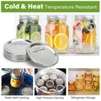 Canning Lids 140 Count Regular Mouth Mason Jar Lids Metal Food-Grade Seal for Home Canning Pickling Jam Jelly Preserving